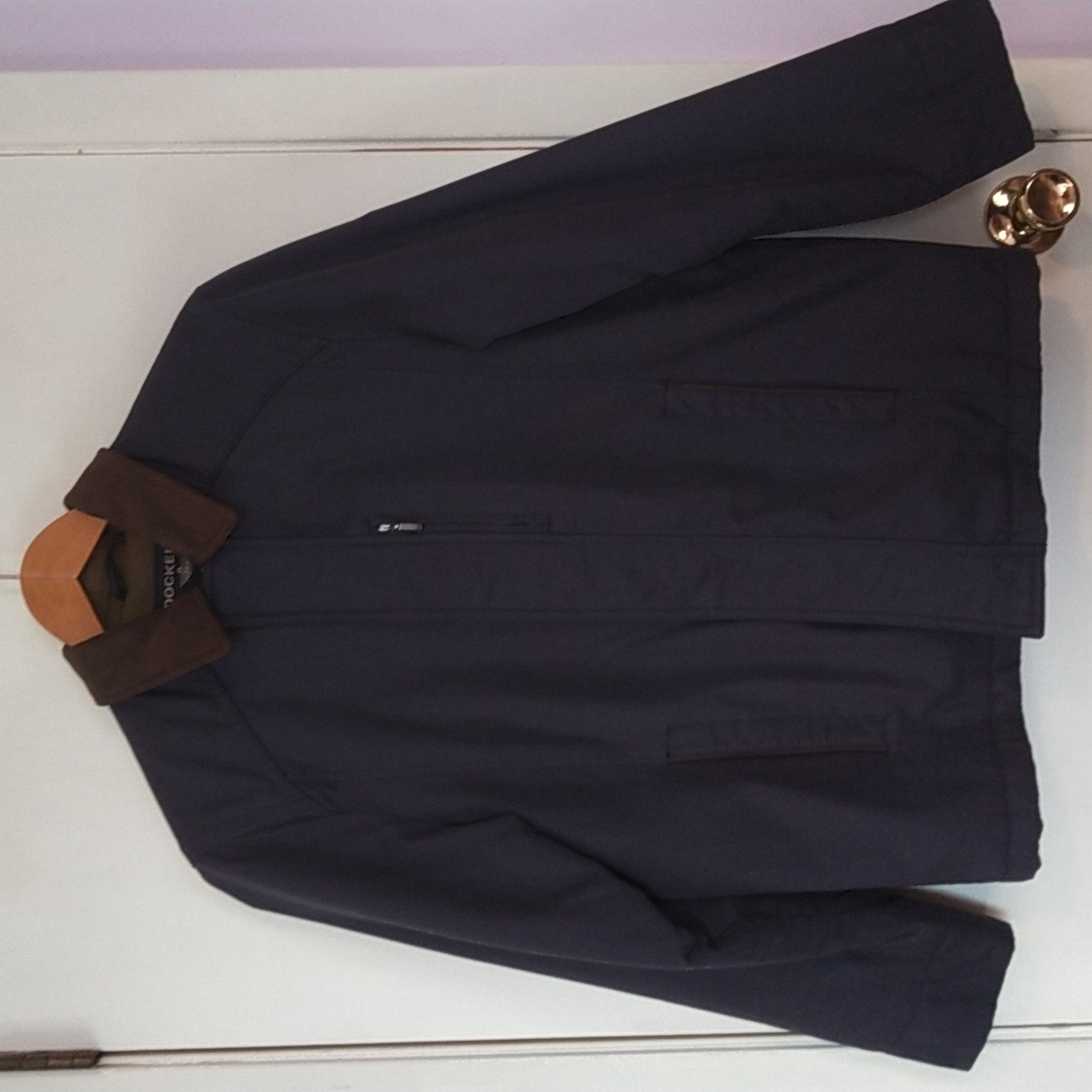 Men's Jacket by Dockers, Navy Blue, Size Small, Gently Used.